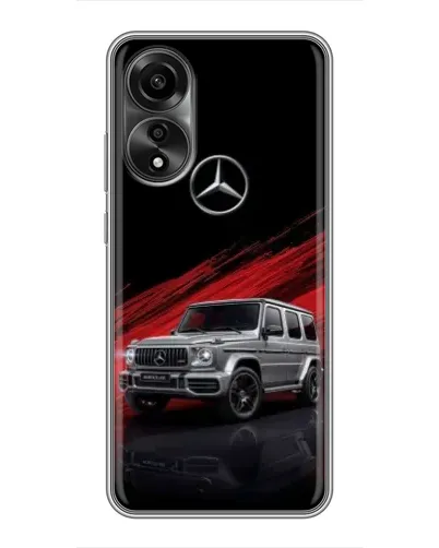 Чехол для OPPO A78 (4G) с картинкой «Mercedes G-Class красный»