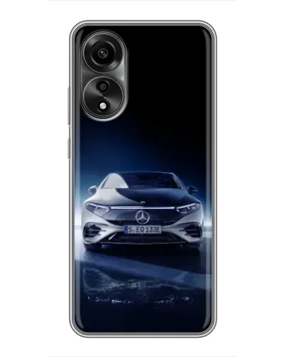 Чехол для OPPO A78 (4G) с картинкой «Ночной Mercedes EQ»