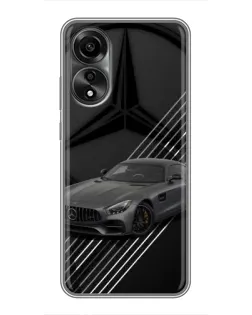Чехол для OPPO A78 (4G) с картинкой «Mercedes AMG — графика»