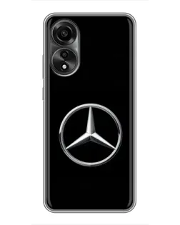 Чехол для OPPO A78 (4G) с картинкой «Mercedes классический лого»