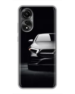 Чехол для OPPO A78 (4G) с картинкой «Свет фар Mercedes»