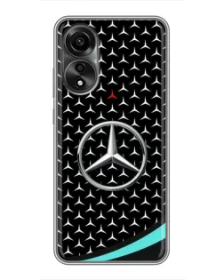 Чехол для OPPO A78 (4G) с картинкой «Mercedes — бирюзовый акцент»