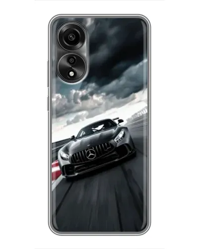 Чехол для OPPO A78 (4G) с картинкой «Гоночный Mercedes AMG»