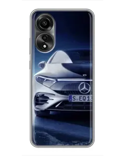 Чехол для OPPO A78 (4G) с картинкой «Mercedes EQ — будущее»
