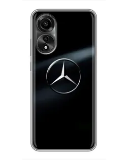Чехол для OPPO A78 (4G) с картинкой «Mercedes на металле» Чехол для OPPO A78 (4G) с картинкой «Mercedes на металле»