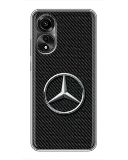 Чехол для OPPO A78 (4G) с картинкой «Карбоновый Mercedes стиль» Чехол для OPPO A78 (4G) с картинкой «Карбоновый Mercedes стиль»