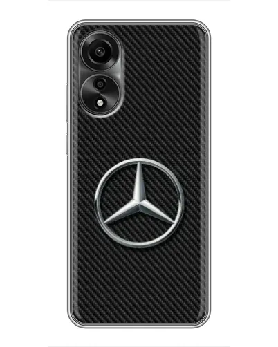 Чехол для OPPO A78 (4G) с картинкой «Карбоновый Mercedes стиль» Чехол для OPPO A78 (4G) с картинкой «Карбоновый Mercedes стиль»