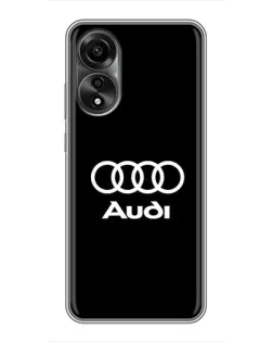 Чехол для OPPO A78 (4G) с картинкой «Классическое лого Audi» Чехол для OPPO A78 (4G) с картинкой «Классическое лого Audi»
