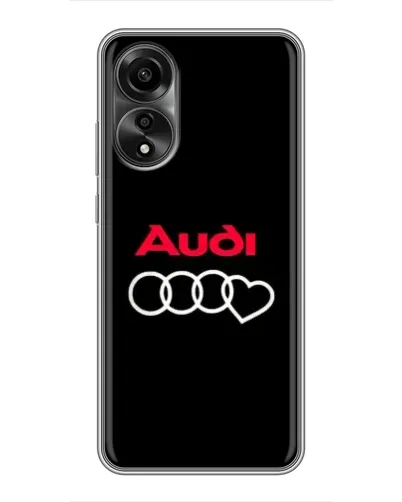 Чехол для OPPO A78 (4G) с картинкой «Логотип Audi Heart»
