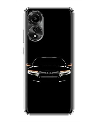Чехол для OPPO A78 (4G) с картинкой «Audi — ночной контур»