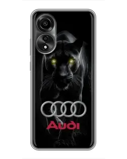 Чехол для OPPO A78 (4G) с картинкой «Пантера и Audi» Чехол для OPPO A78 (4G) с картинкой «Пантера и Audi»