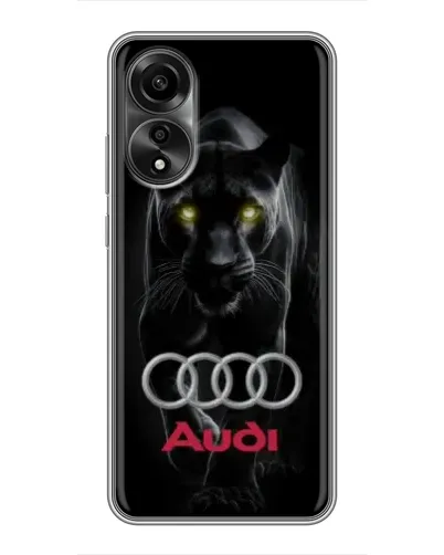 Чехол для OPPO A78 (4G) с картинкой «Пантера и Audi»
