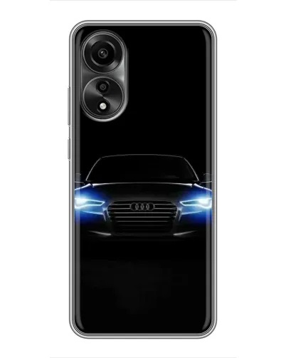 Чехол для OPPO A78 (4G) с картинкой «Audi в неоне»