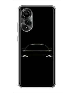 Чехол для OPPO A78 (4G) с картинкой «Взгляд Audi в темноте» Чехол для OPPO A78 (4G) с картинкой «Взгляд Audi в темноте»