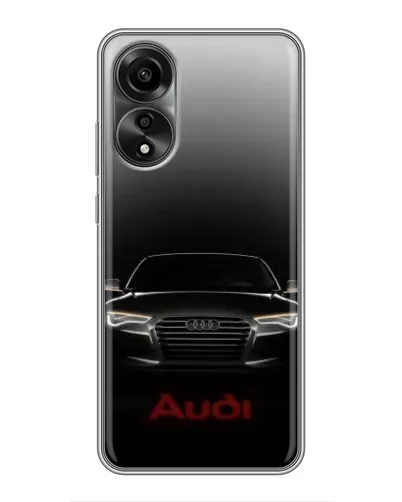 Чехол для OPPO A78 (4G) с картинкой «Audi — градиентный контур»