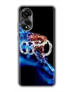 Чехол для OPPO A78 (4G) с картинкой «Энергия лого Audi» Чехол для OPPO A78 (4G) с картинкой «Энергия лого Audi»