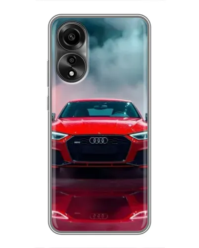 Чехол для OPPO A78 (4G) с картинкой «Audi RS — красный стиль»