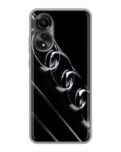 Чехол для OPPO A78 (4G) с картинкой «Audi — абстрактные кольца»