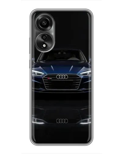 Чехол для OPPO A78 (4G) с картинкой «Audi — ночное отражение»