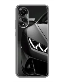 Чехол для OPPO A78 (4G) с картинкой «Lamborghini фары детализация» Чехол для OPPO A78 (4G) с картинкой «Lamborghini фары детализация»