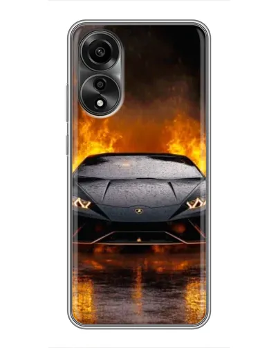 Чехол для OPPO A78 (4G) с картинкой «Lamborghini в огне» Чехол для OPPO A78 (4G) с картинкой «Lamborghini в огне»