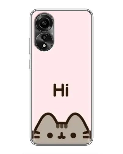 Чохол для OPPO A78 (4G) з картинкою «Пушин каже Hi» Чохол для OPPO A78 (4G) з картинкою «Пушин каже Hi»