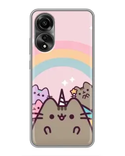 Чохол для OPPO A78 (4G) з картинкою «Єдиноріг Pusheen»