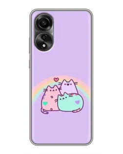 Чохол для OPPO A78 (4G) з картинкою «Веселкові Пушини»