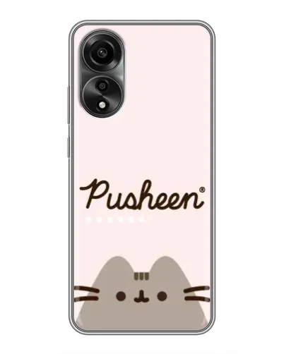 Чохол для OPPO A78 (4G) з картинкою «Pusheen логотип» Чохол для OPPO A78 (4G) з картинкою «Pusheen логотип»
