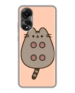 Чохол для OPPO A78 (4G) з картинкою «Пушин пузиком догори»