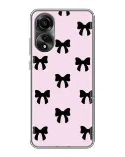 Чохол для OPPO A78 (4G) з картинкою «Чорні банти Coquette»