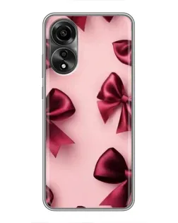 Чохол для OPPO A78 (4G) з картинкою «Бордовий атлас»