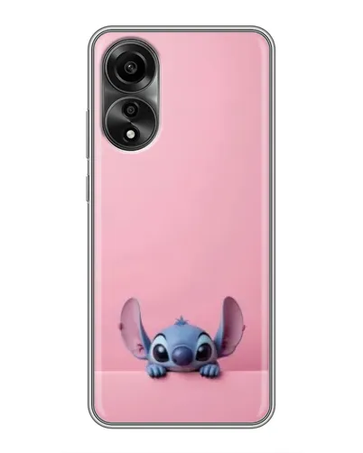 Чехол для OPPO A78 (4G) с картинкой «Stitch выглядывает»