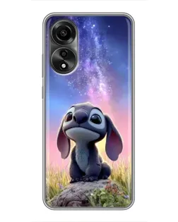 Чехол для OPPO A78 (4G) с картинкой «Стич на рассвете» Чехол для OPPO A78 (4G) с картинкой «Стич на рассвете»
