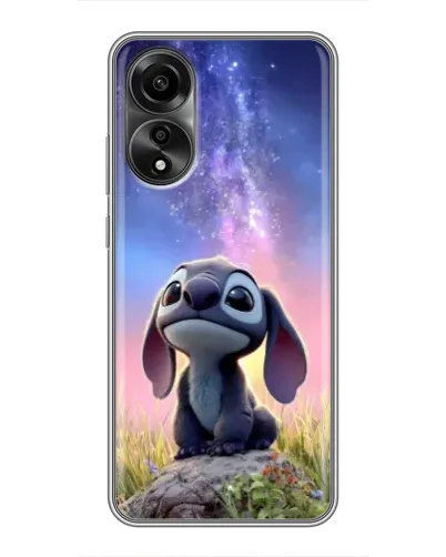 Чехол для OPPO A78 (4G) с картинкой «Стич на рассвете»