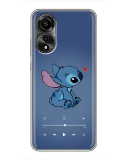 Чехол для OPPO A78 (4G) с картинкой «Музыкальный Stitch» Чехол для OPPO A78 (4G) с картинкой «Музыкальный Stitch»