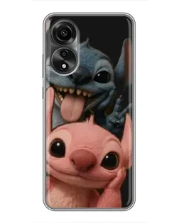 Чехол для OPPO A78 (4G) с картинкой «Стич и Ангел» Чехол для OPPO A78 (4G) с картинкой «Стич и Ангел»