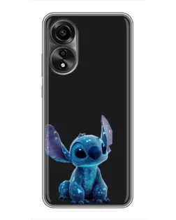 Чехол для OPPO A78 (4G) с картинкой «Стич на черном» Чехол для OPPO A78 (4G) с картинкой «Стич на черном»