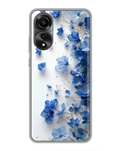 Чохол для OPPO A78 (4G) з картинкою «Блакитний квітковий каскад»