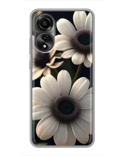 Чохол для OPPO A78 (4G) з картинкою «Білі маргаритки макро»