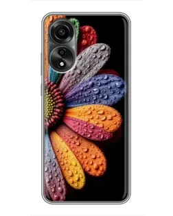 Чохол для OPPO A78 (4G) з картинкою «Райдужна квітка»