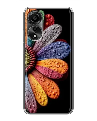 Чохол для OPPO A78 (4G) з картинкою «Райдужна квітка»