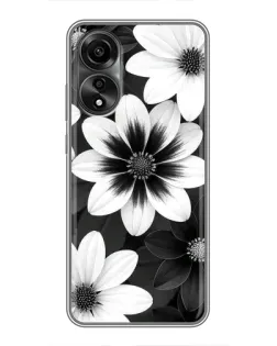 Чохол для OPPO A78 (4G) з картинкою «Монохромні айстри»