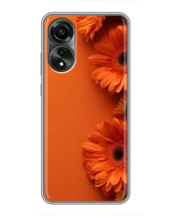 Чохол для OPPO A78 (4G) з картинкою «Помаранчеві гербери»