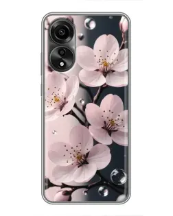 Чохол для OPPO A78 (4G) з картинкою «Ніжня сакура та краплі»