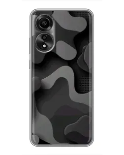 Чохол для OPPO A78 (4G) з картинкою «Темний абстрактний камуфляж»