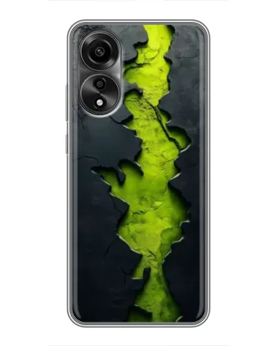 Чехол для OPPO A78 (4G) с картинкой «Салатовый разлом скалы» Чехол для OPPO A78 (4G) с картинкой «Салатовый разлом скалы»