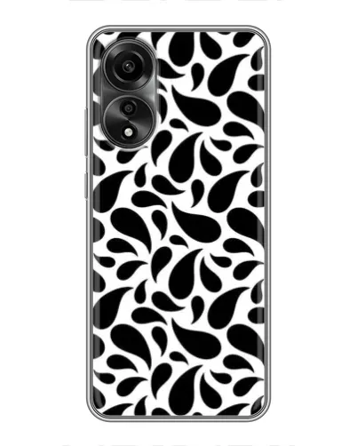 Чехол для OPPO A78 (4G) с картинкой «Контрастные черные капли» Чехол для OPPO A78 (4G) с картинкой «Контрастные черные капли»