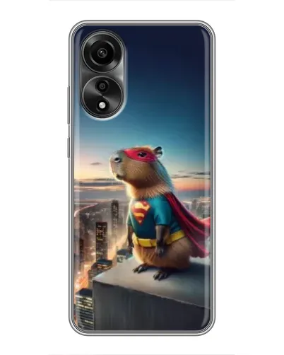 Чехол для OPPO A78 (4G) с картинкой «Капи-мен супергерой» Чехол для OPPO A78 (4G) с картинкой «Капи-мен супергерой»