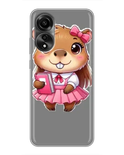 Чехол для OPPO A78 (4G) с картинкой «Девочка капибара» Чехол для OPPO A78 (4G) с картинкой «Девочка капибара»